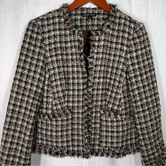 Boho Chic Tweed Style Jacket - Picture 2 of 10
